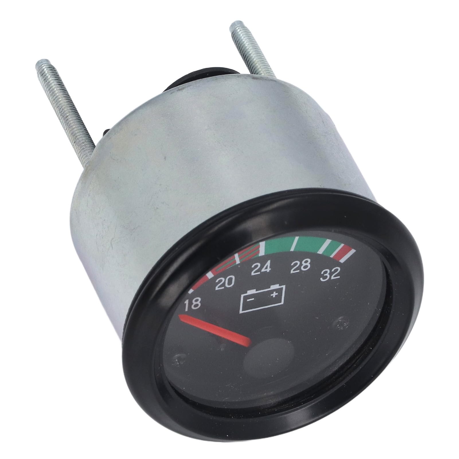 Misuratore di Tensione da 52 Mm, Voltmetro Digitale a LED 24 V (18-32 V) Impermeabile e Antipolvere, Misuratore di Volt Universale per Auto, Barche, Imbarcazioni, Automobili