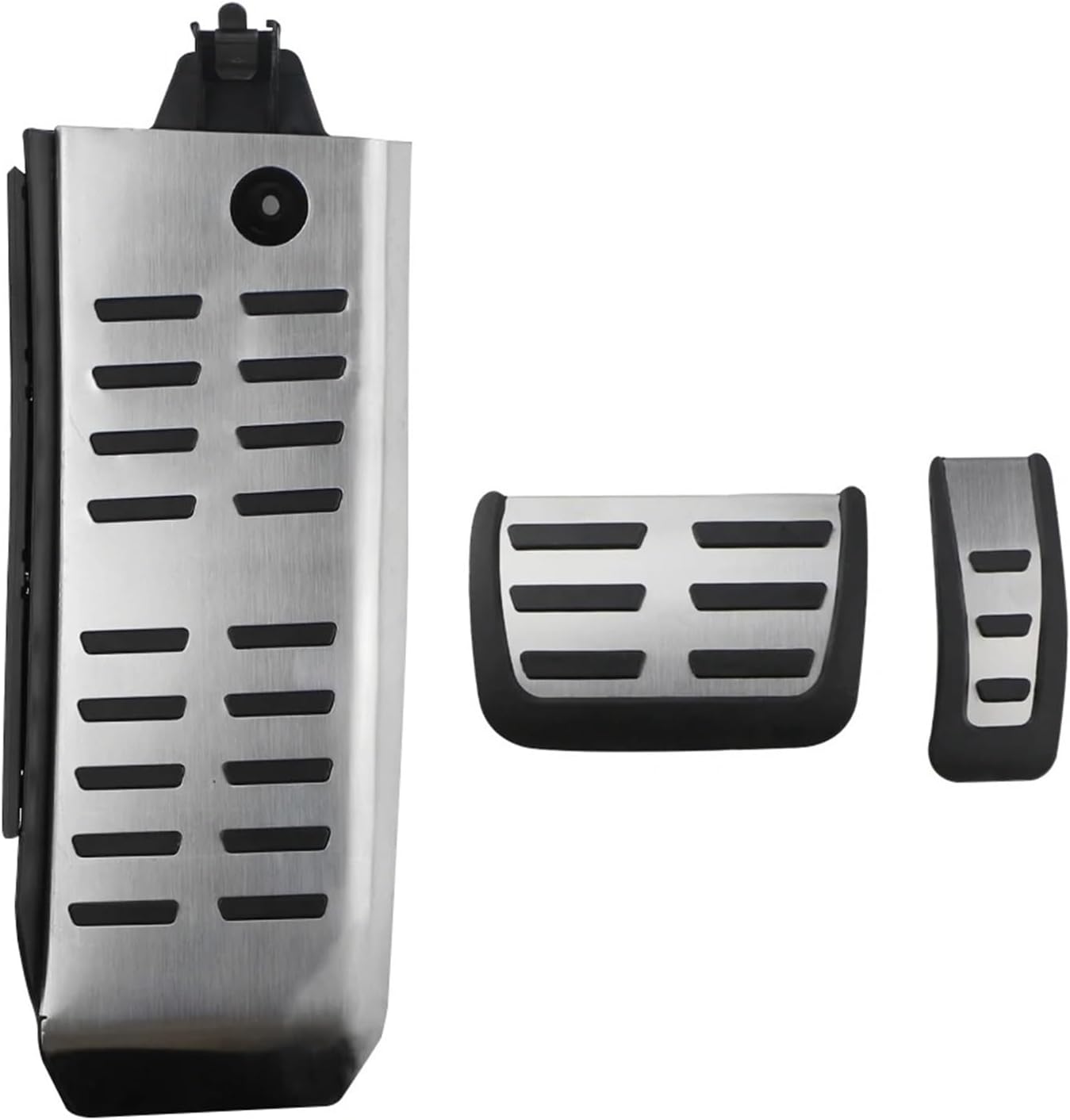 Car Brake Foot Pedals Pad for A6 (4F) C6 S6 2009 2010 2011 2012 at LHD Accessories Car Pedals Accelerator Fuel Gas Brake Footrest Pedal Cover Pad(2Pcs at)