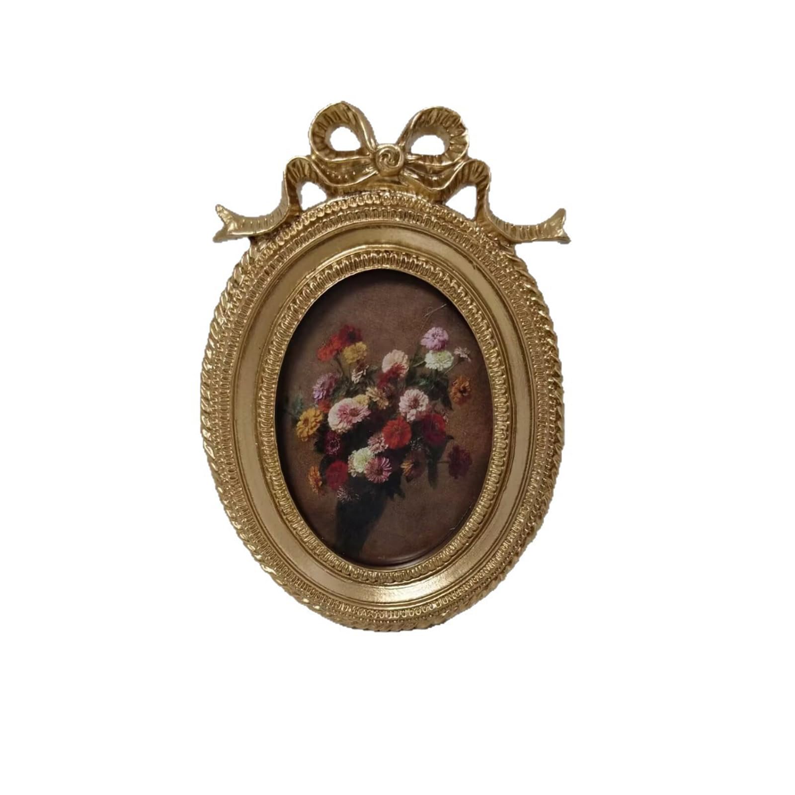 Piceioep Picture Frame Antique Ornate Photo Frame Old Fashioned Picture Frames Decorative Home Decors, Photo Gallery, Art Antique Ornate Rectangle for Tabletop and Wall Display