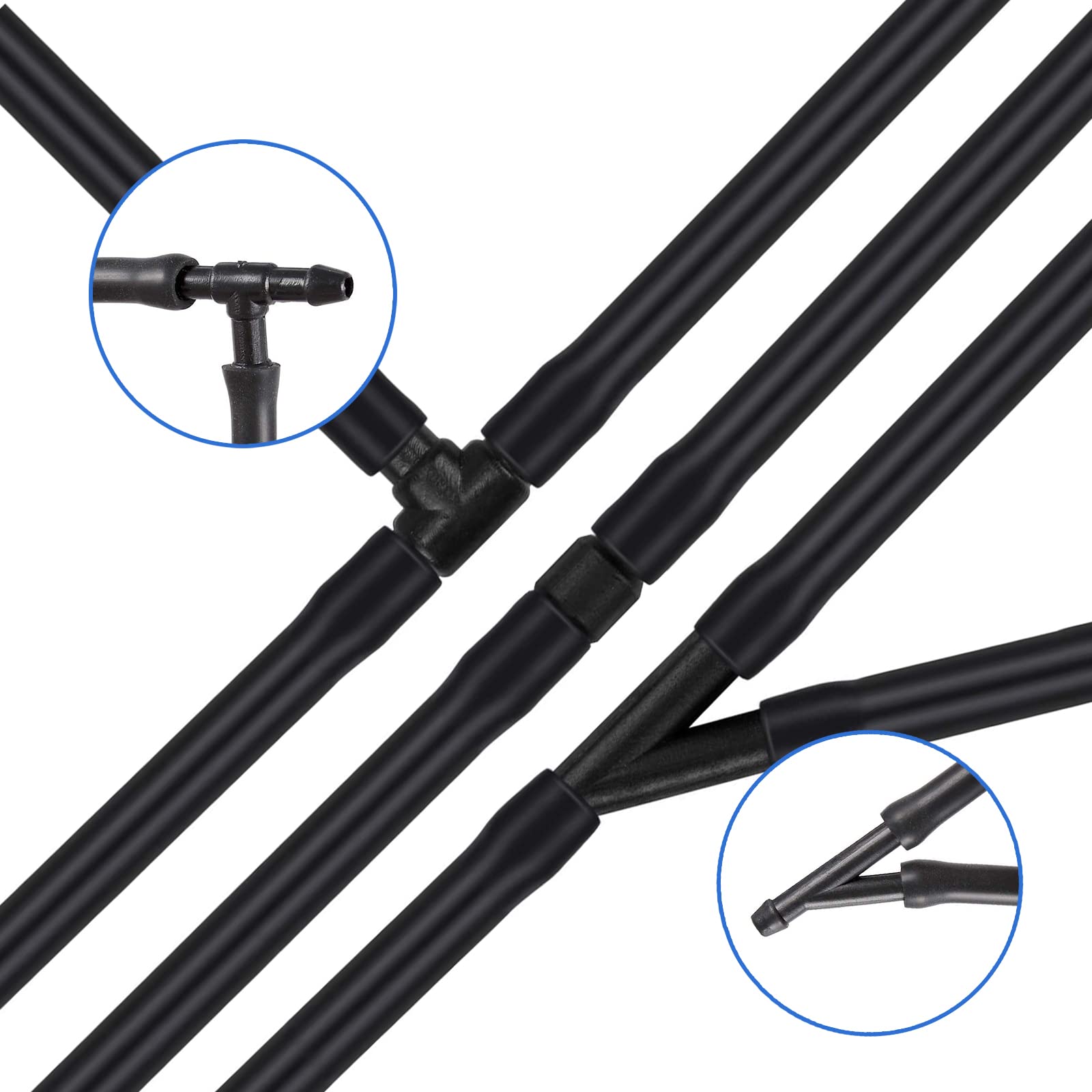 Buy Hunt 30 PCS Car Windshield Washer Kit, 13.1Ft Washer Hose + T-type - View #9