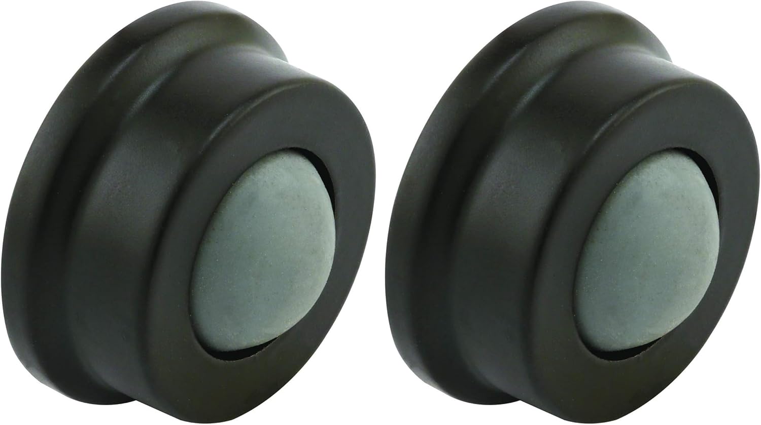 Prime-Line J 4648 1 in., Cast Brass, Bronze, Wall Stop with Convex Bumper (Single Pack) (Pack of 2)