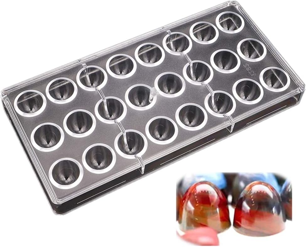 Multi Designs Half Ball Sticks Special Cube TAI JI Trigon Shape PC Polycarbonate Chocolate Mold Ice Cube Molds DIY Baking Gadget (1292 Cone shape)