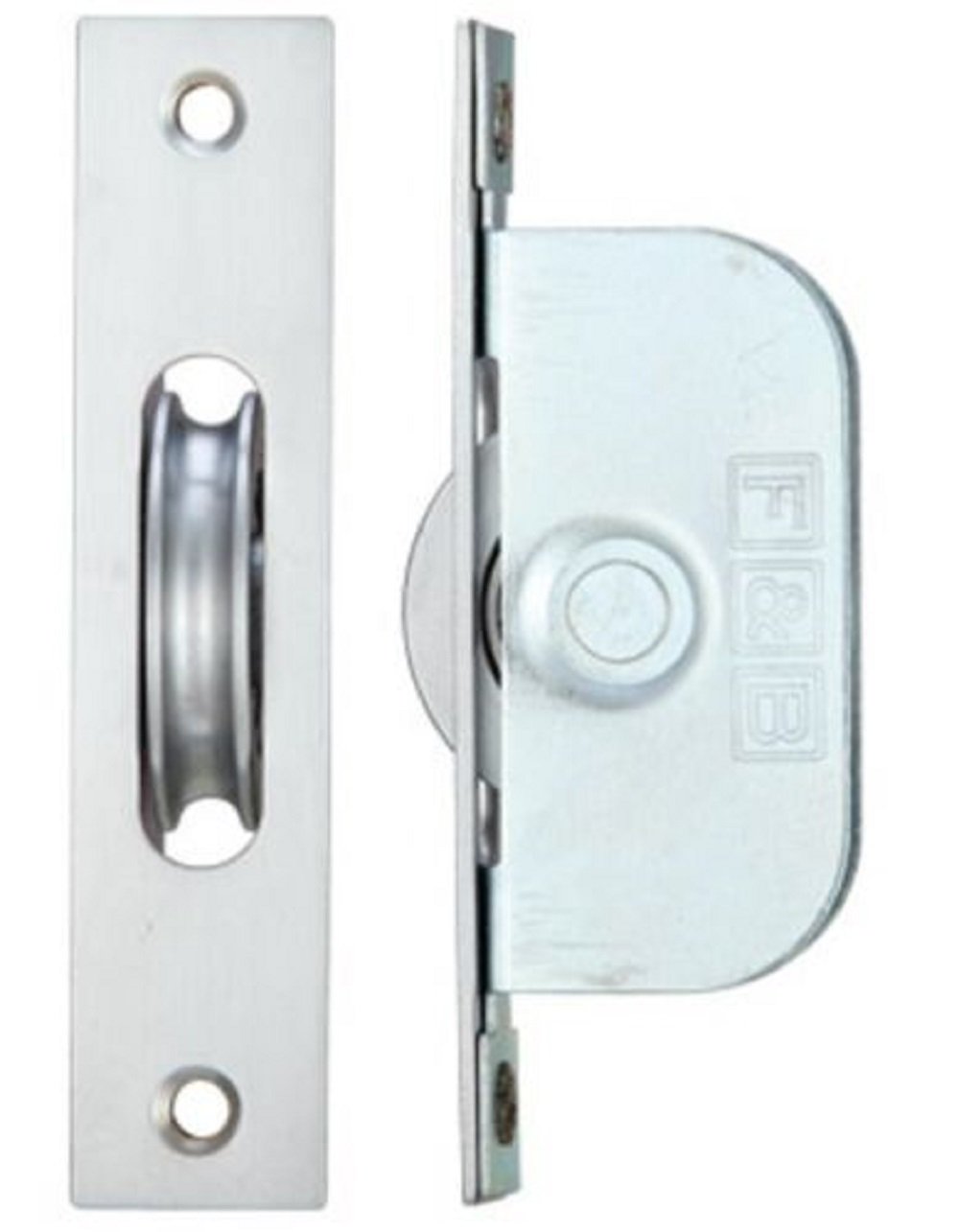Quality Brass Ball Bearing Sash Window Axle Pulley FBBP01 (Satin Chrome)