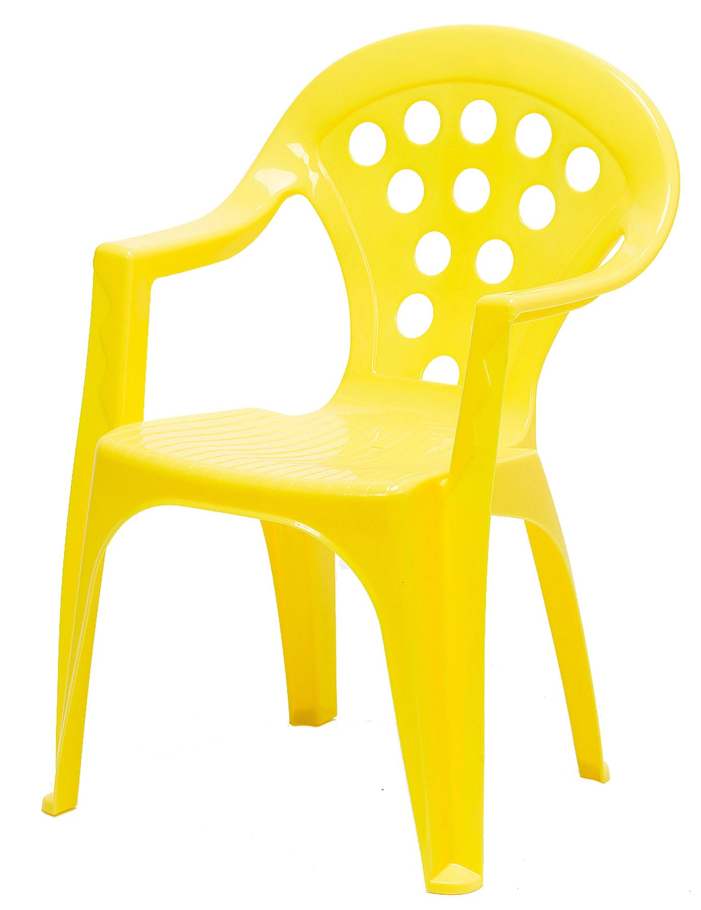 hLine Kinder Gartenstuhl Stapelsessel Sessel Stuhl für Kinder in/Out (4 Stück bunt), 868446