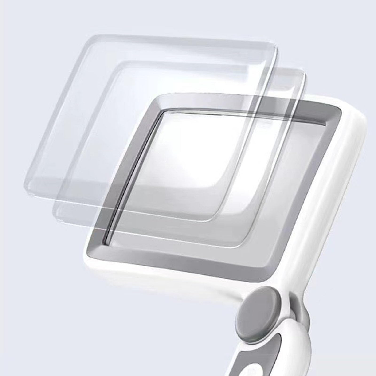 Lupa de mano con luz LED, plegable para una fácil portabilidad, lente acrílica ideal para personas mayores y tareas detalladas, diseño compacto y ligero