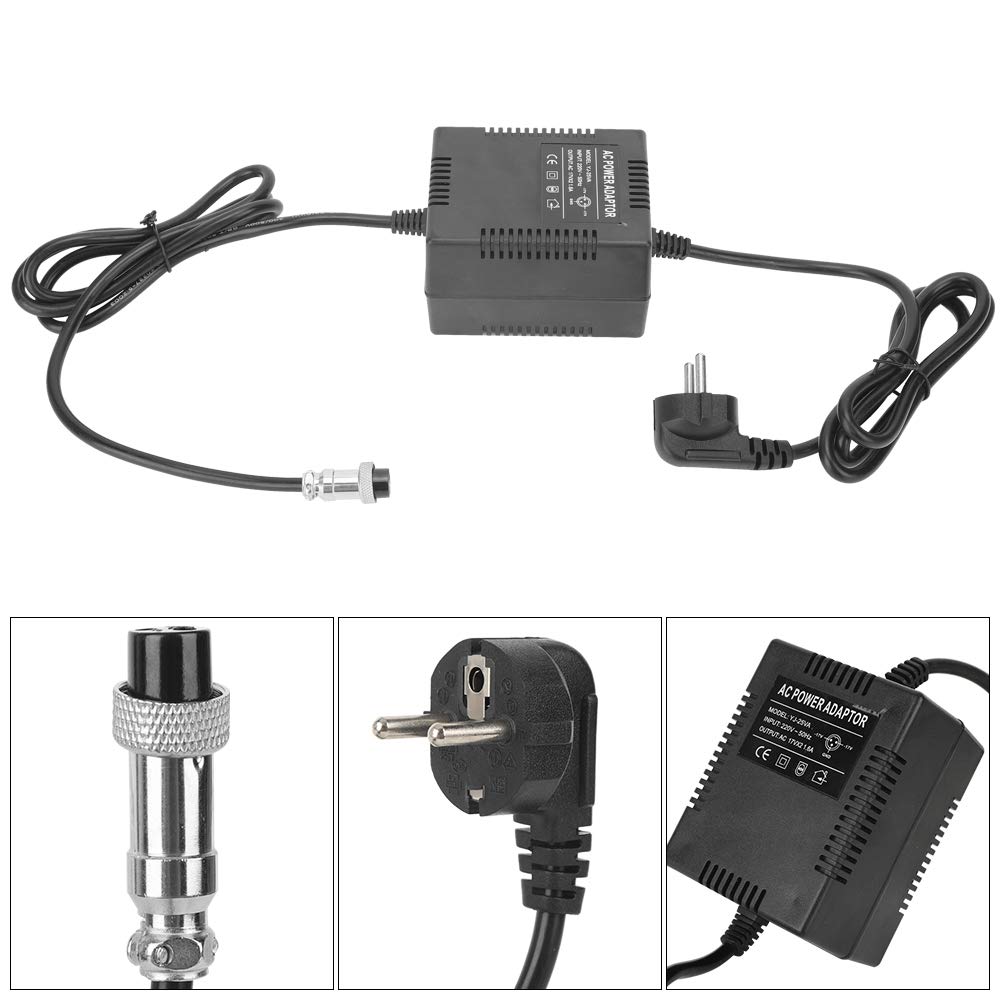 Adattatore CA di alimentazione, adattatore CA per mixer da 17 V 1,6 A, cavo di alimentazione per mixer professionale da 17 V 1,6 A, per console di missaggio