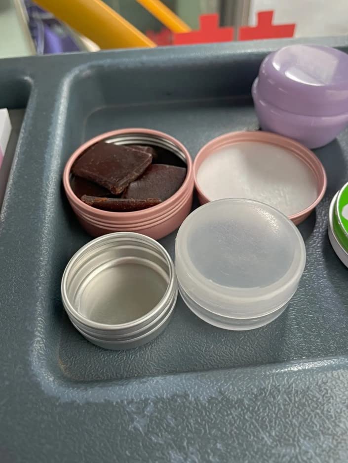 Image of Othmro 8.3oz Metal Round Tins Aluminum Tin Cans Jar Refillable Containers 250ml Tin Cans Tin Bottles Containers with Screw Lid for Lip Balm Crafts Cosmetic Candles Silver 100x40mm