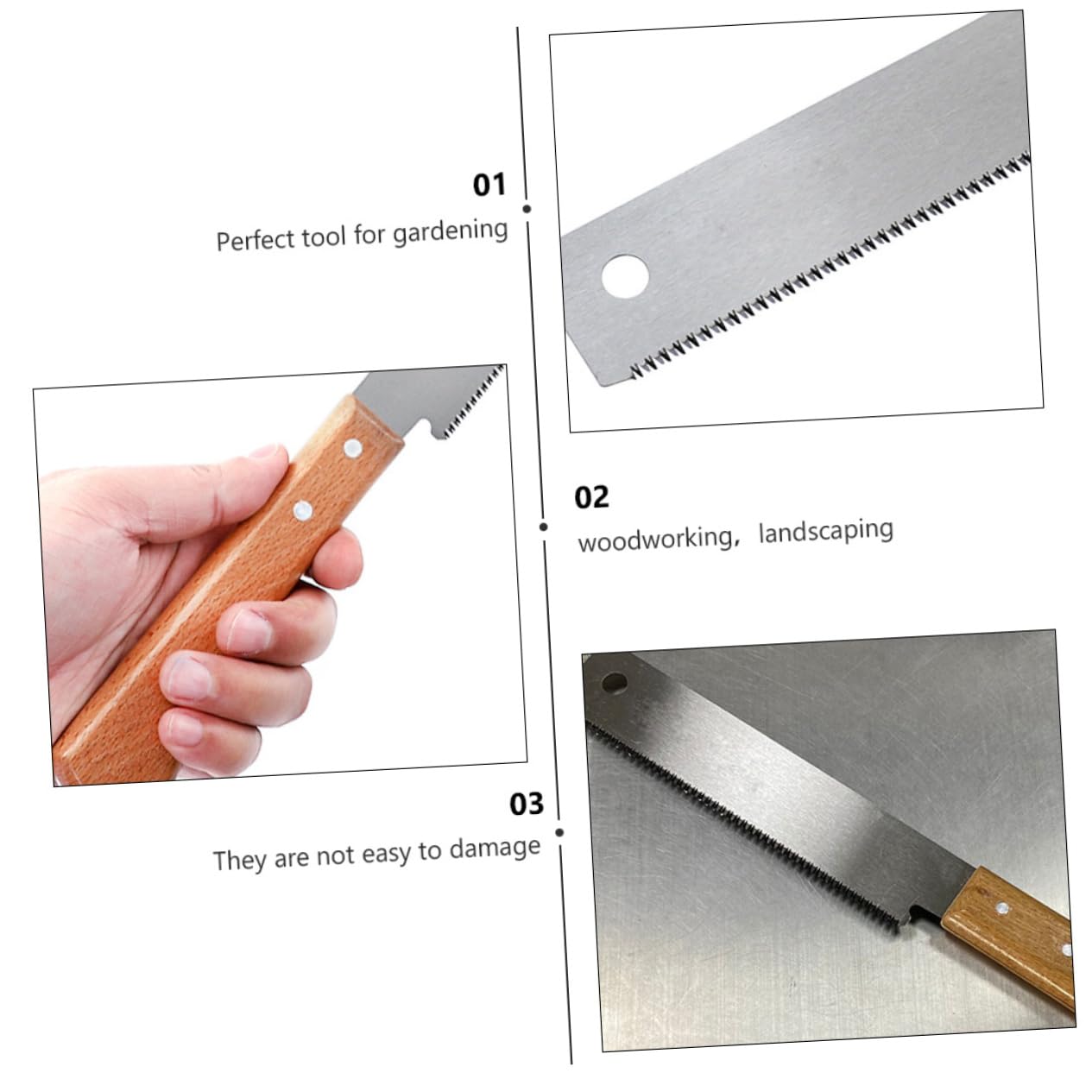 Hemobllo 2piezas De Mano De Fino Serrucho De Madera Para y Para Jardinería y Carpintería