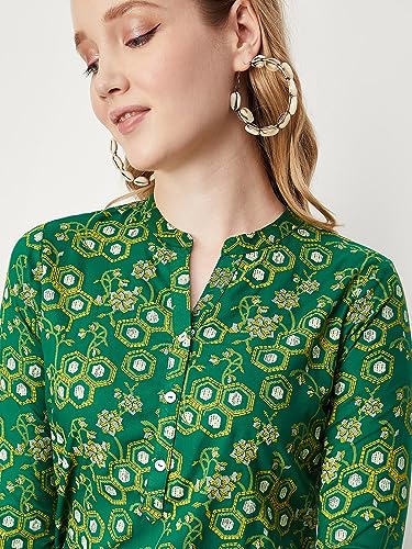 Image of Max Women Rayon Straight Printed Straight Kurta