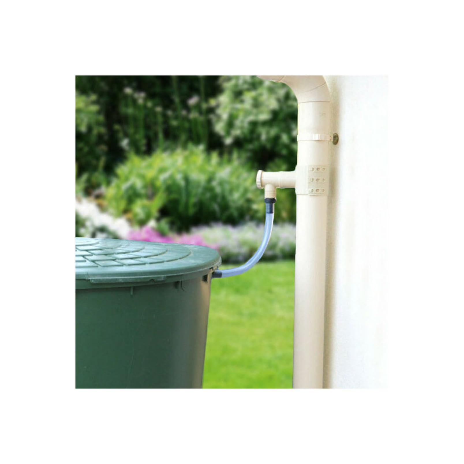 Récupérateur / Collecteur d'eau de pluie en PVC Sable + Scie cloche