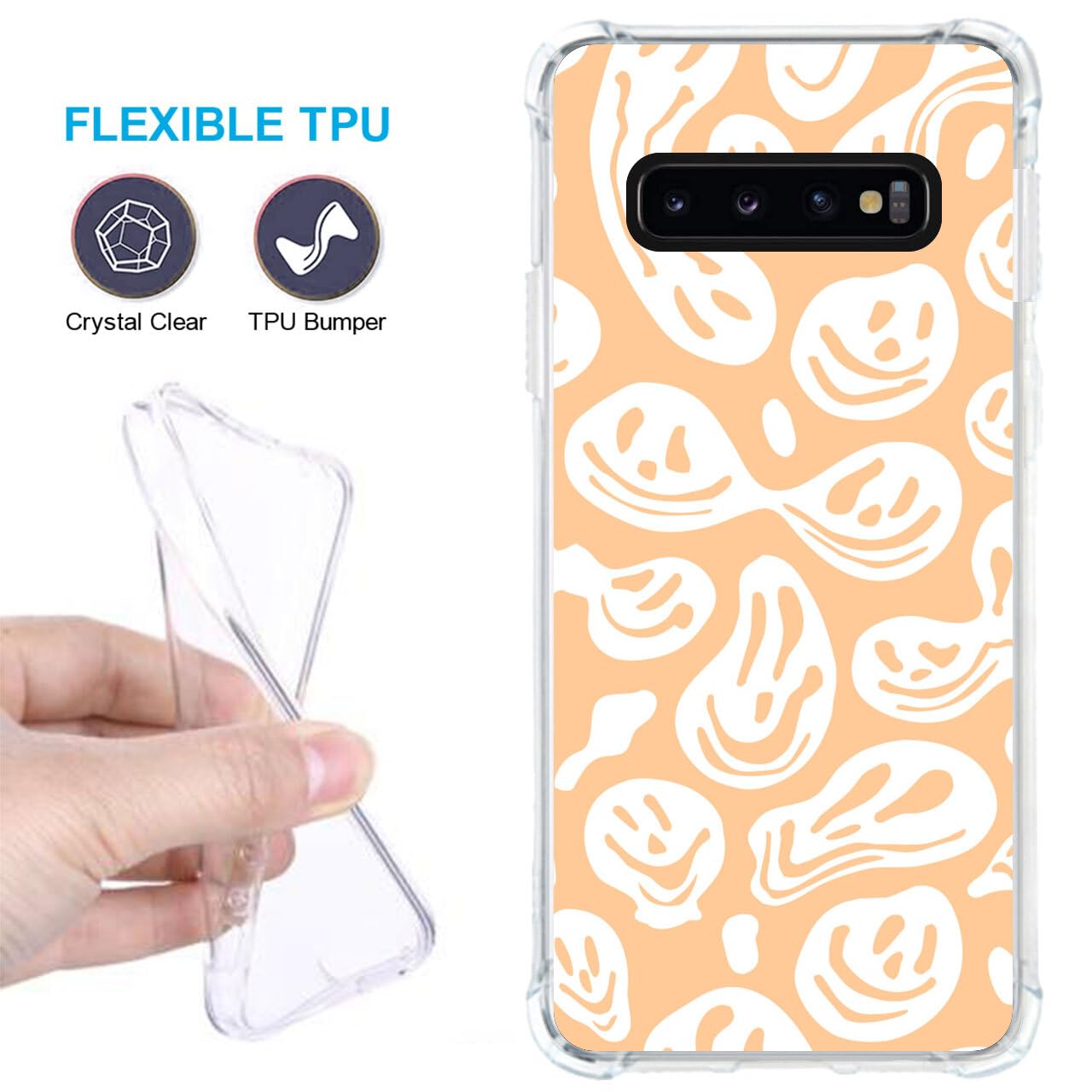 For Galaxy Note 9 / 8 / S10 / S9 Plus High Quality Crystal Clear Silicone Case e