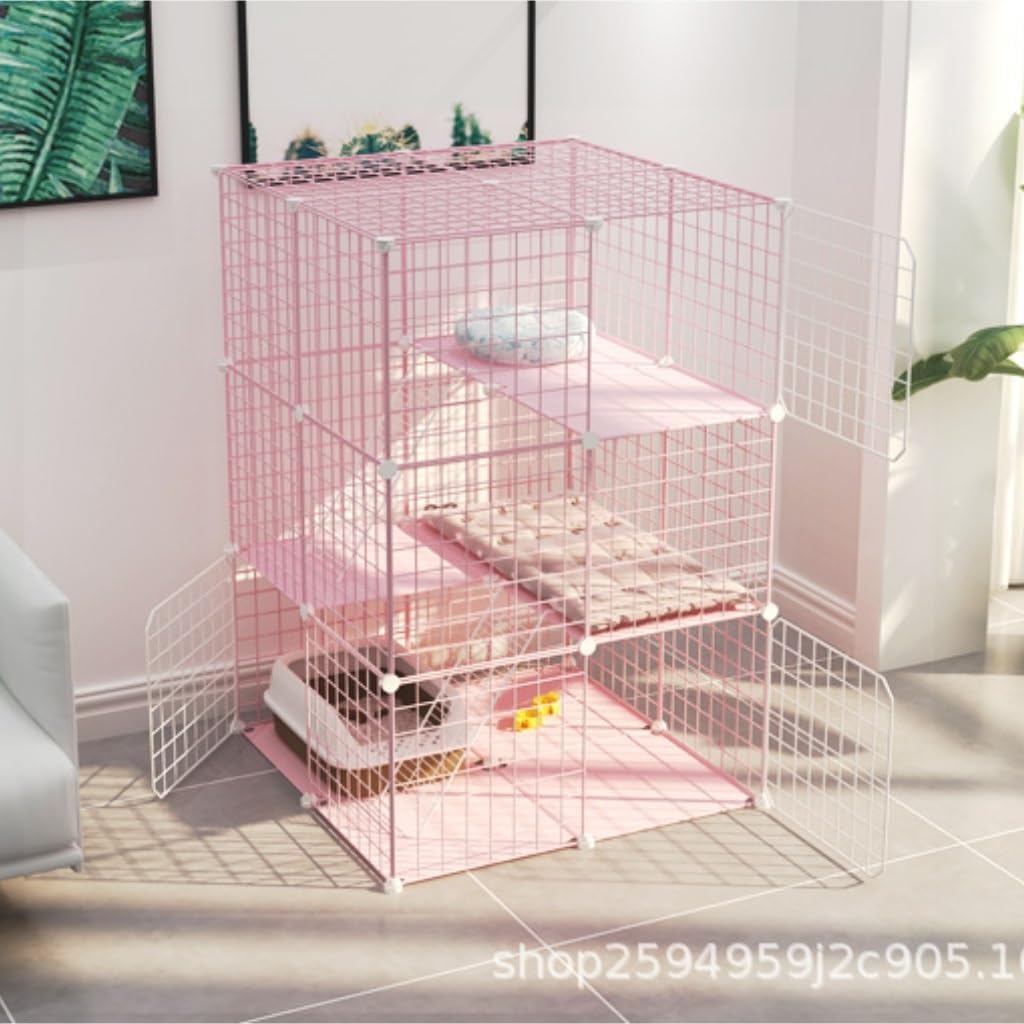猫の家 猫ケージ 猫ヴィラ 3階建て 家庭用猫ケージ 2階建て ペットケージ 屋内猫ハウス 猫ハウス キャタリー 猫の巣 猫用品(4