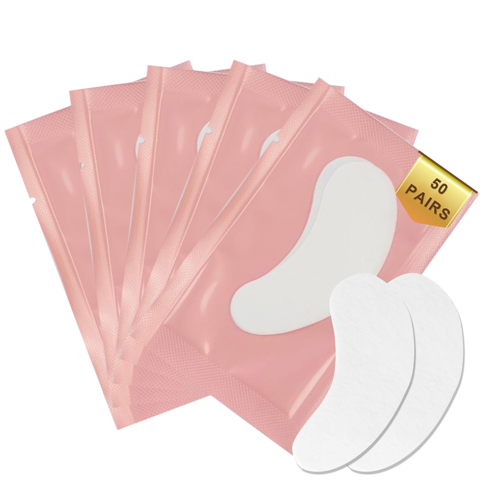 50 Pares Parches Para Pestañas Eye Gel Pad,Para los Ojos Para la Extensión de Pestañas-para Pro Salon Extensión Individual de Pestañas