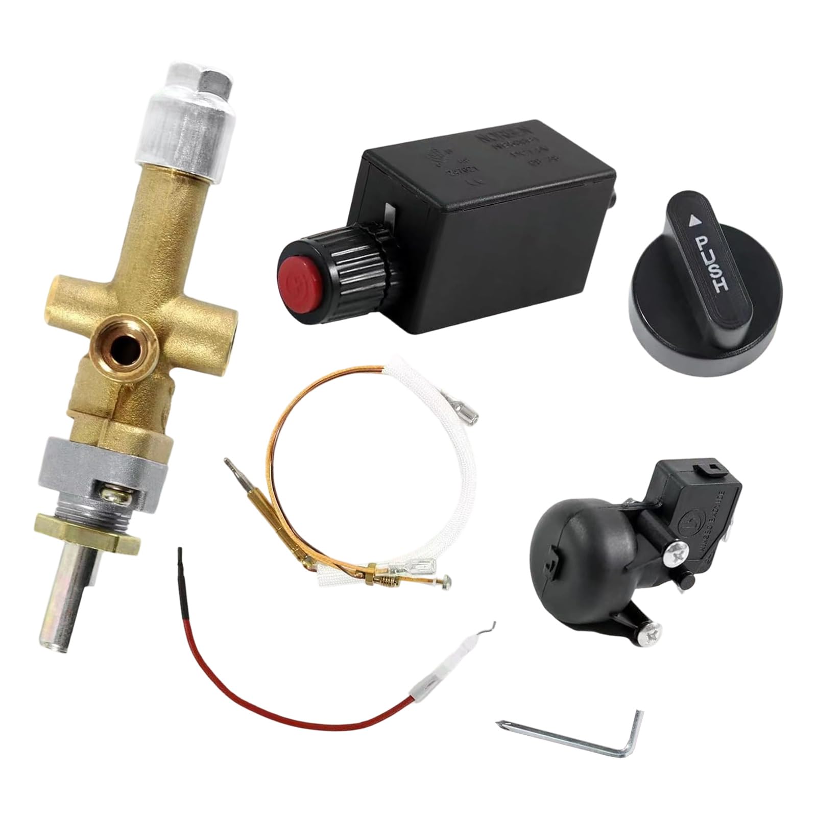 NUEAYMS Riscaldatore per Patio a efficienza Distribuzione Rapida del Calore Tubo da 0, 6 m Valvole limitatrici Pressione Incluse Apparecchiature Riscaldamento Moderne da Giardino