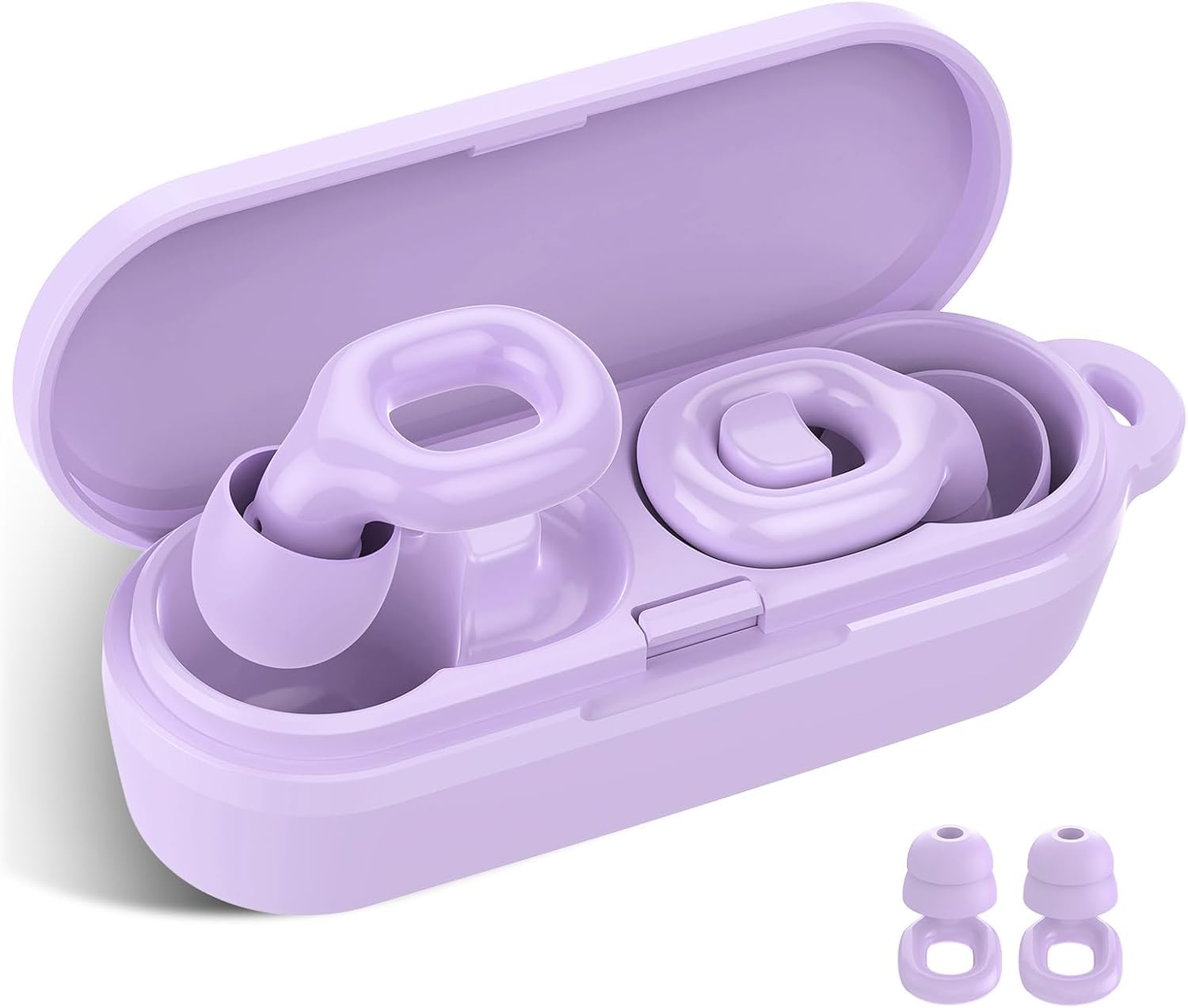 Tapones para los oídos para dormir, reutilizables, de silicona, con tapones individuales/dobles, 35 dB, reducción de ruido, 7 pares de tapones para los oídos en XS/S/M/L para dormir, concentrarse