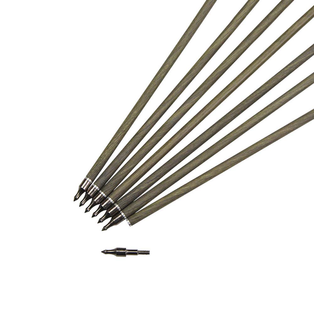 12 Flèches Carbone 30 Pouces Spine 400-1000 Plumes Dinde Chasse Tir