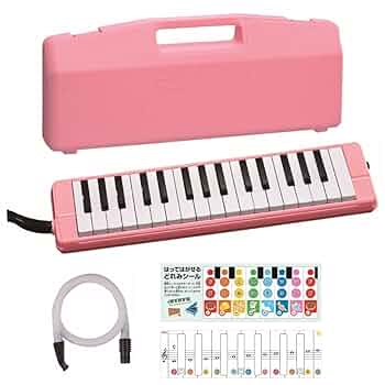 Amazon.co.jp: ゼンオン けんばんハーモニカ C-32P PINK ハード