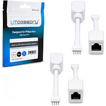 Litcessory RJ45 to 6-Pin Ethernet Cable Adapter for Philips Hue Gradient