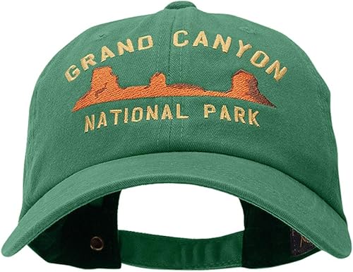 Miniatura 8 de e4Hats.com Gorra de algodón teñida con pigmento no estructurado bordado del Gran Cañón