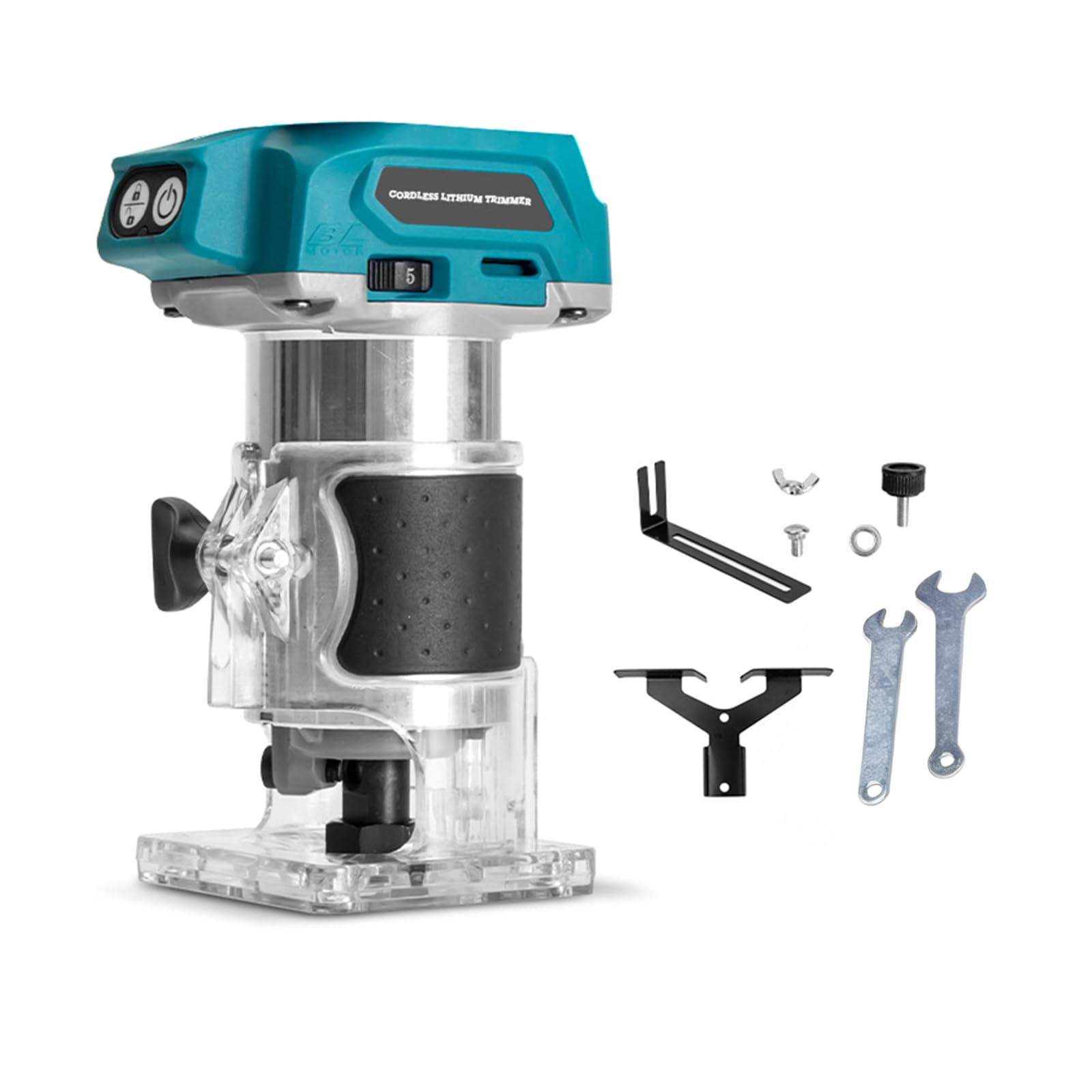 Buxuaaaa Variable Speed Cordless Router For Wood Engraving Offering Brushless Motor And 6 Speed Control Stable