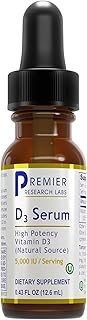 Premier Research Labs Vitamin D3 Serum - Liquid Vitamin D Oil Drops for Adults, Liquid Vitamin D3 5000 IU, Sublingual Vit D3 Liquid - 0.43 fl oz