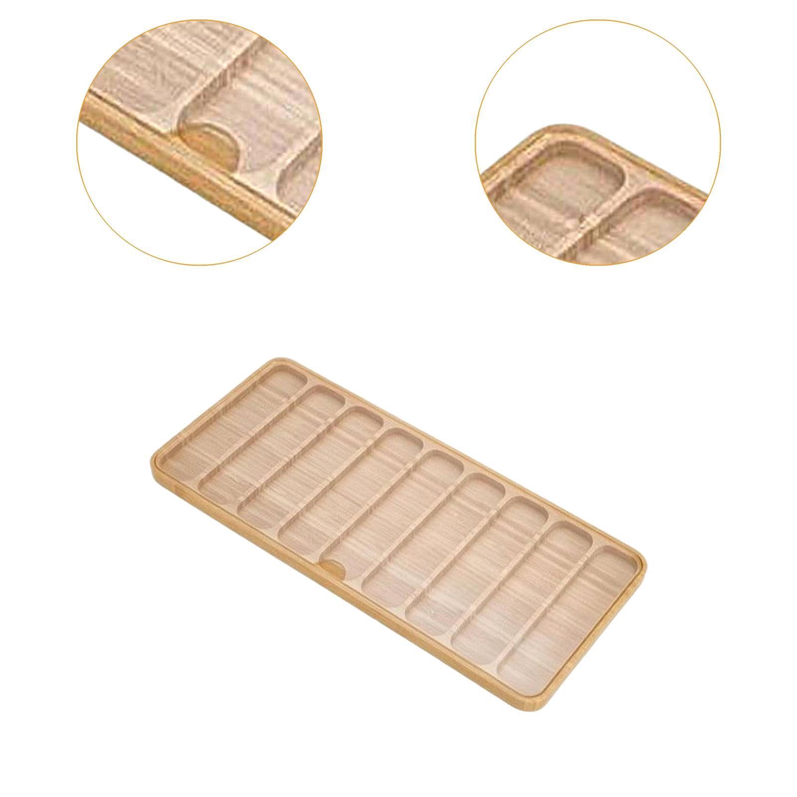 Caja de Bambú para Relojes, Almacenamiento Robusto, Joyero con Bandeja Integrada, Caja de Presentación para Relojes, 9 Compartimentos