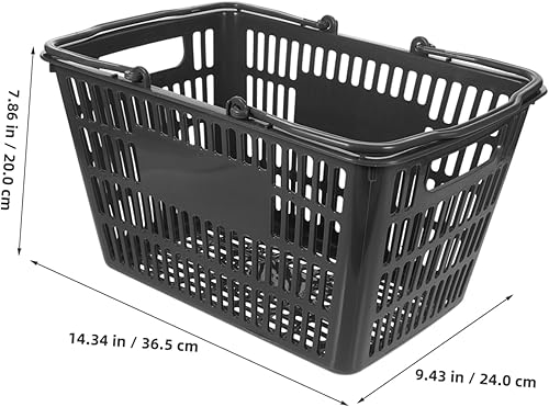 Miniatura 2 de Cesta de comestibles, cesta de cosecha, 1 unidad, cesta de compras de supermercado, barra de lazo para niños, cesta de cerveza de plástico, cesta de