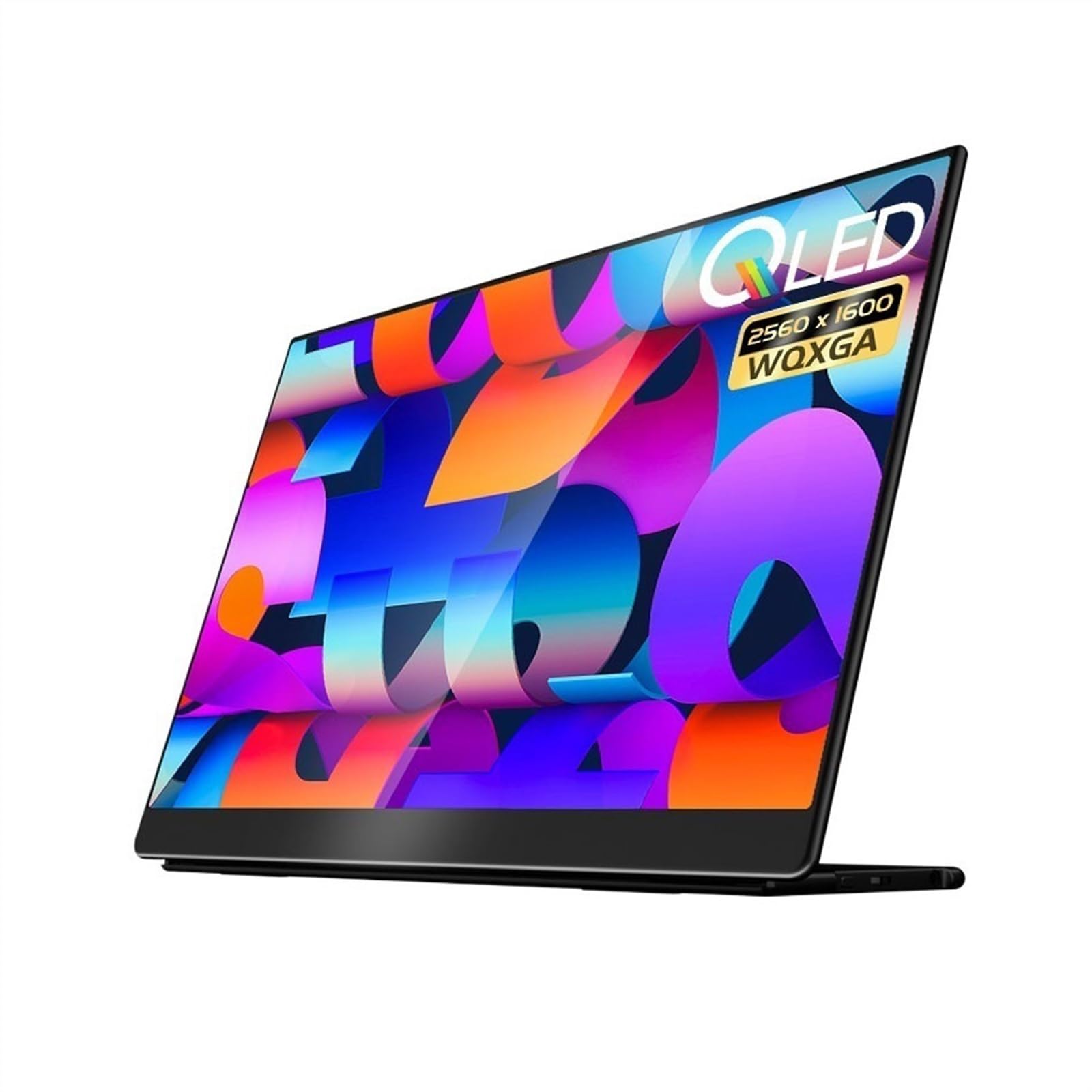 Przenośny monitor do laptopa 16-calowy ekran zewnętrzny QLED 2,5 K. Rozdzielczość 2560 * 1600. Ekran rozszerzający laptopa. Zewnętrzny biurowy do gier Przenośny monitor do gier