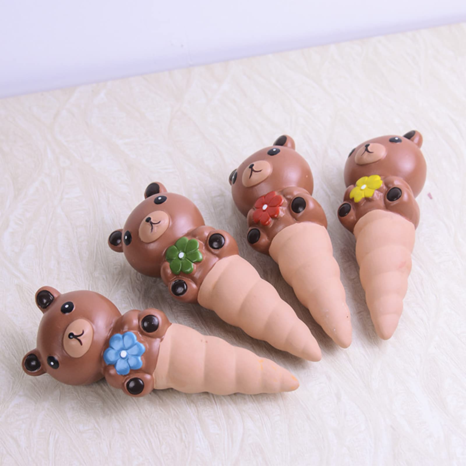 4Pcs Cartoon Bear Automatic Plant Dripper Portable Watering Equipment For Home Bedroom Dormitory Water Dripping