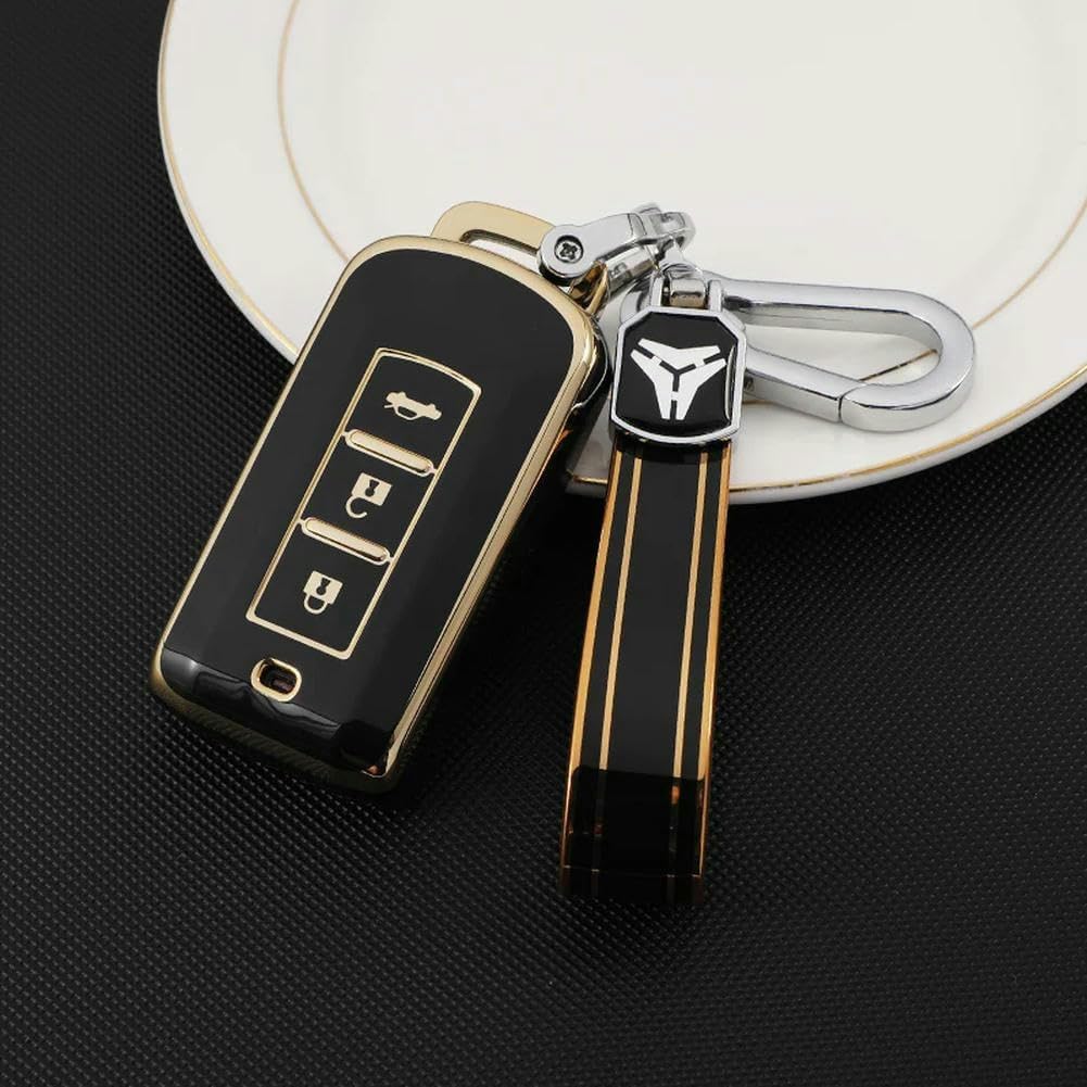 Weiche TPU Auto Schlüssel Abckung für Mitsubishi ASX Outlanr Lancer EX Galant Pajero 2016 2017 Mirage Grandis Shell Fob Halter keychain  34