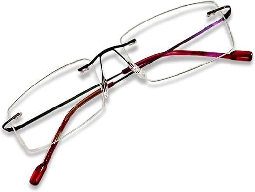 Redex Titanium Glasses Frame, Rimless Frameless Optical Eyewear Eyeglasses