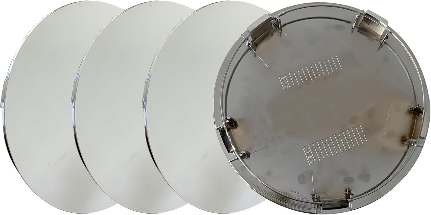 Chrome Hub Cap Wheel Center Cap F50C-1A096-BA for Continental Town Car1998-2002 4PCS