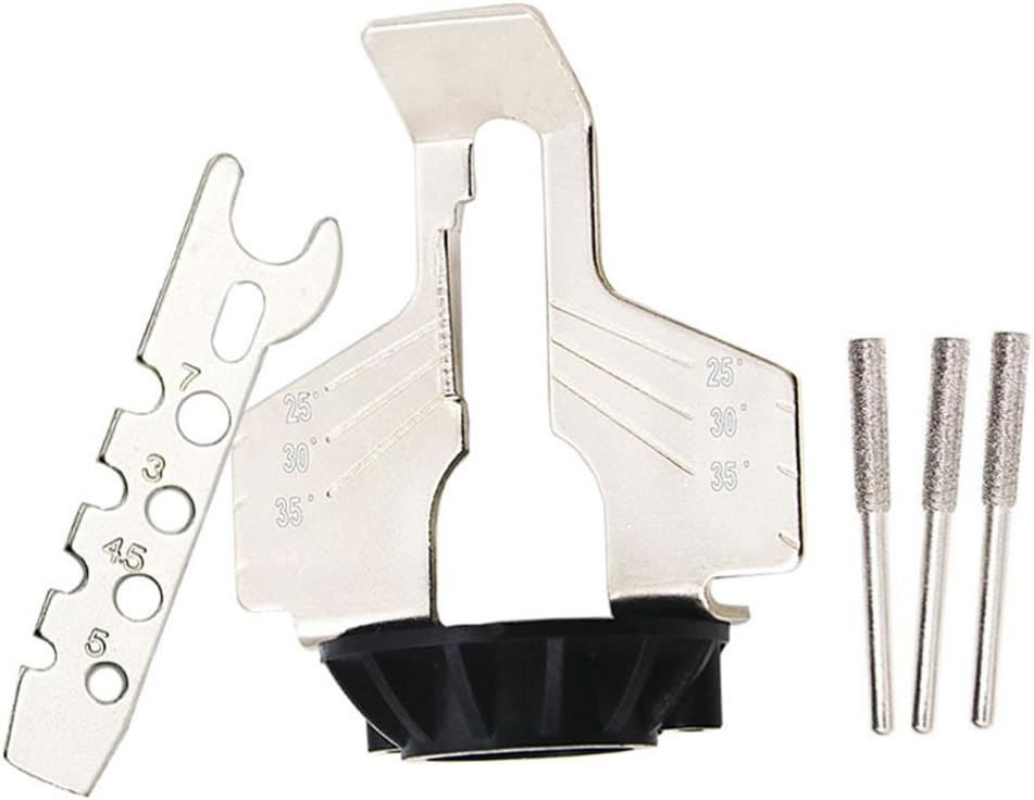 Chainsaw Sharpening Attachment Rotary Tool Accessory Kit Chain Saw Sharpening Attachment Sharpener Guide Drill Adapter Head Ruler
