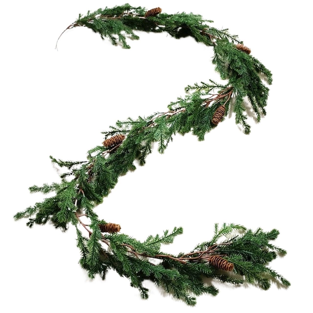 Weihnachten Girlande Zederngirlande, Künstliches Grün, Zypresse, Kiefer for Kamintisch Weihnachtsdekoration
