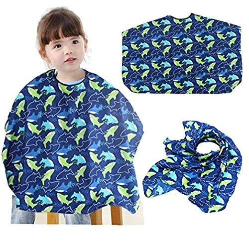 Goege Kids Hair Cutting Cape Hairstyling Shampoo Cape Gown Hairdresser Apron Clothes for Hair Cut