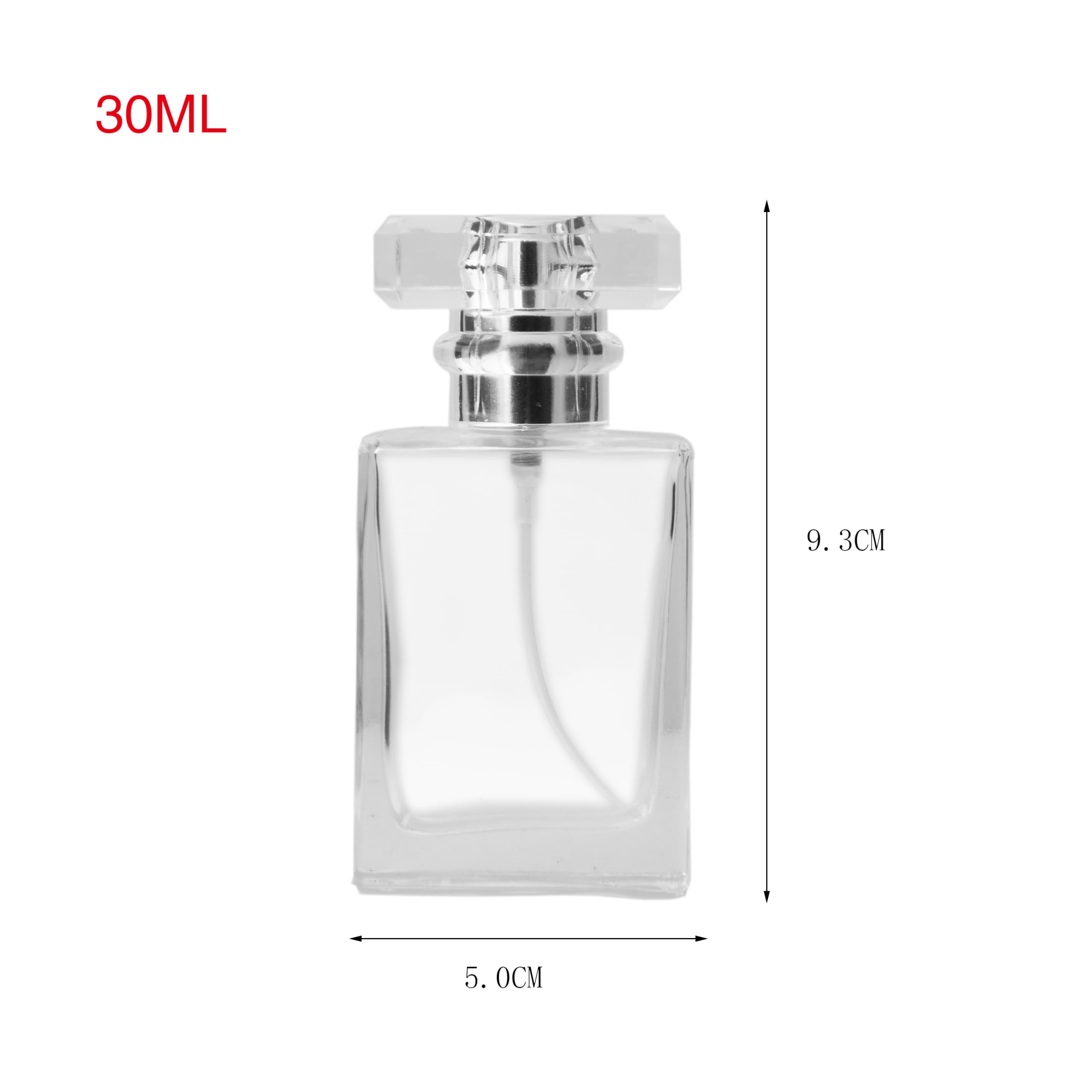 3 Sprühflaschen Aus Glas – 30 Ml, Mit Skala, Feinem Nebel – Ideal Für Reisen & Alltag