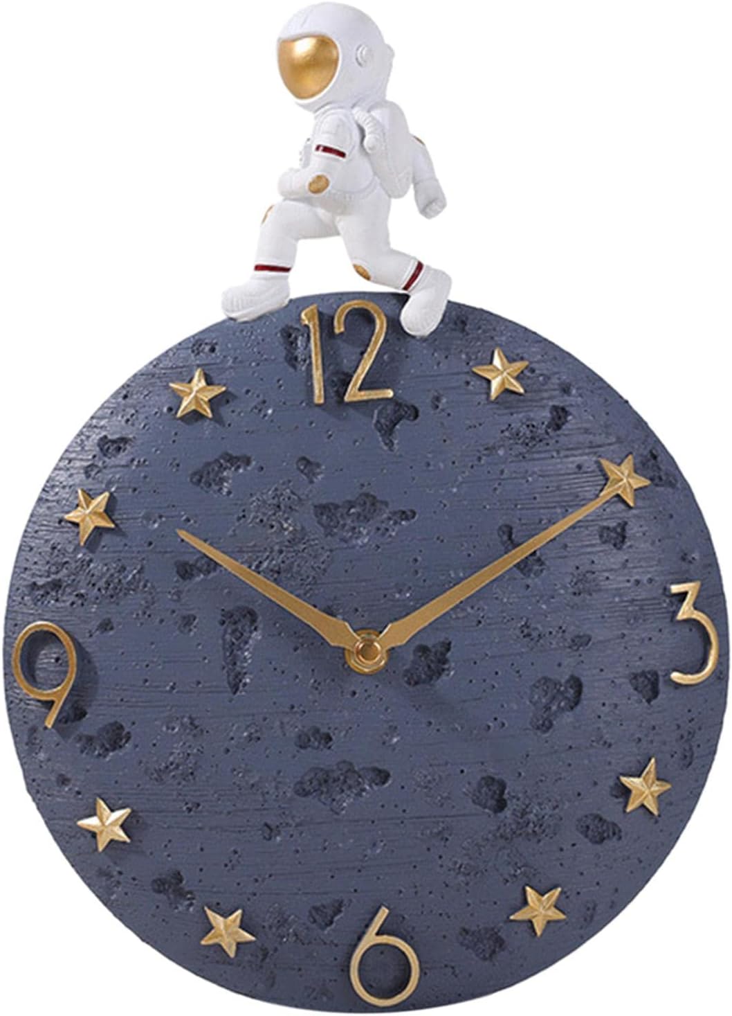 MagiDeal Outdoor Garden Wall Clock, Luxury Astronaut Wall Clock, Personality Dining Room Wall Decoration Clock, Creative Living Room and Home Clock, Gray