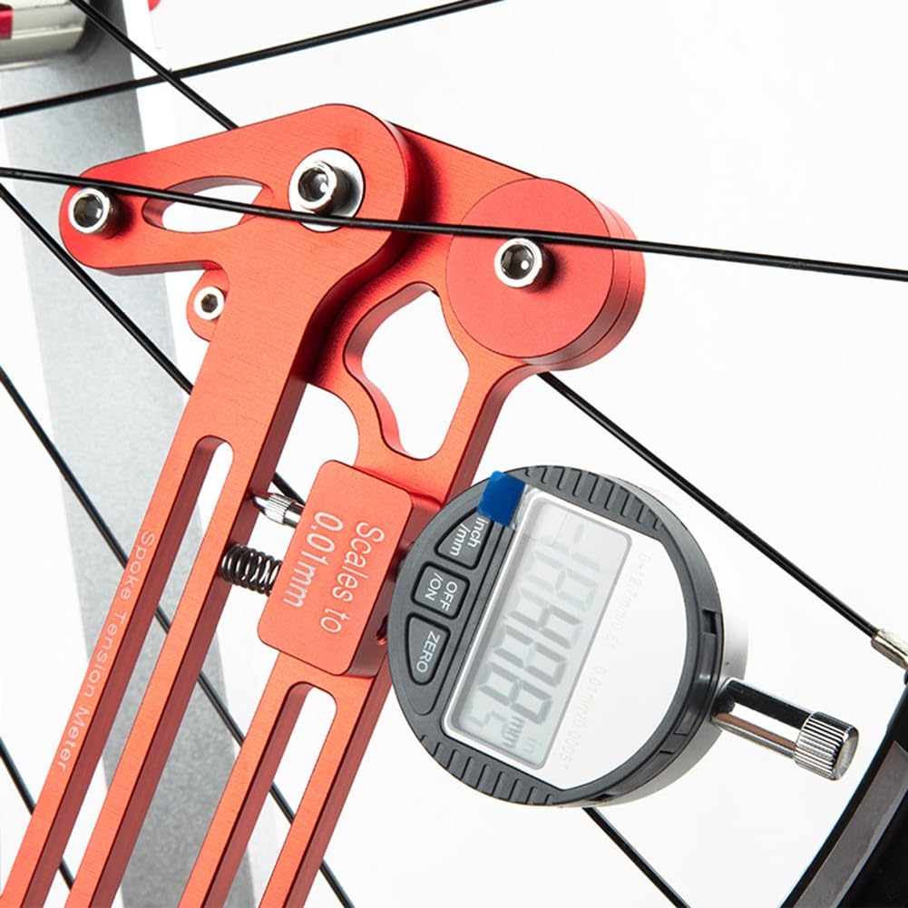 Per la costruzione di ruote per misuratore di tensione dei raggi della bicicletta per cerchi da 26/27,5/29 pollici e 700C, per manometro tensiometro in lega di alluminio CNC