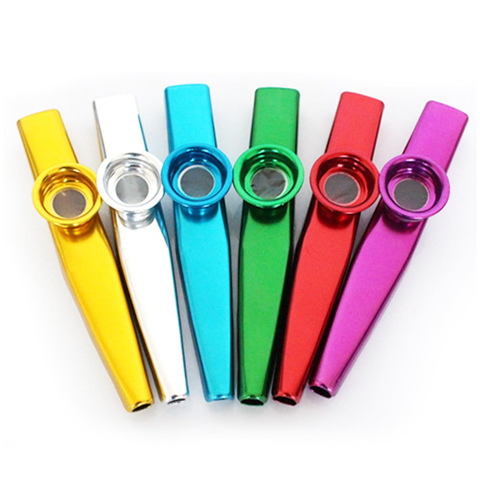 6Pcs Multipack Kazoo Musical Instruments for Kids Adult Aluminum Alloy Kazoo Sets Musical Instruments for Guitar Violin