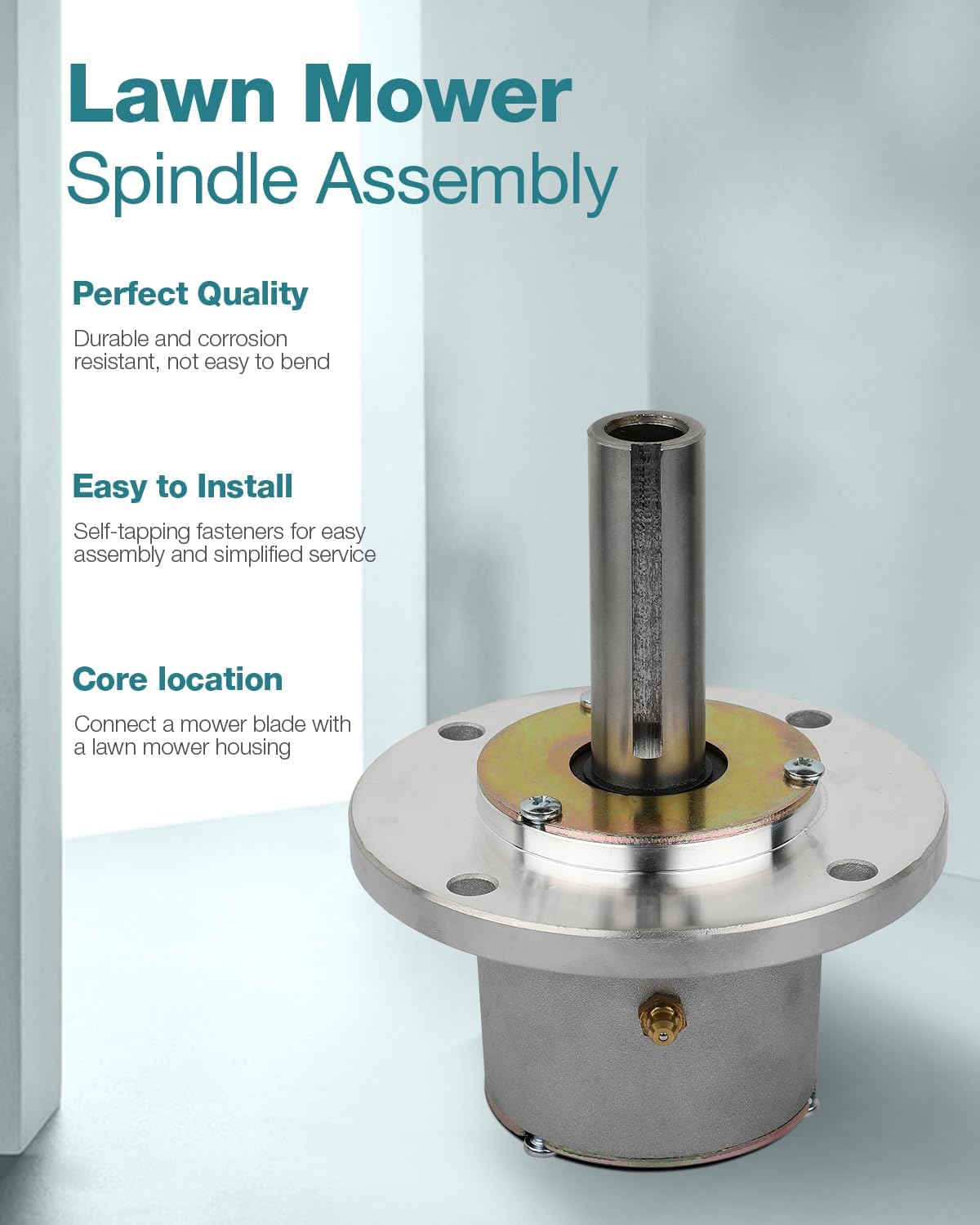 SCITOO Lawn Mower Spindles Spindle Assembly Replacement for Bunton 1985145, PAL0806A, PL4606A, PL6140A; for John Deere AM106236, AM122797, M125643, PT8633; Lesco 050164; for Stens 285-217 of 2 Pack