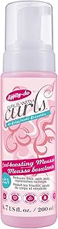Dippity Do Girls With Curls Curl Enhancing Mousse, Light, 3-in-1 Defining Foaming Mousse for Curly Wavy Hair, Hibiscus, Olive Oil, Anti Frizz Bouncy Curls For Women, Air Dry, Alcohol Free, 6.7 Fl Oz