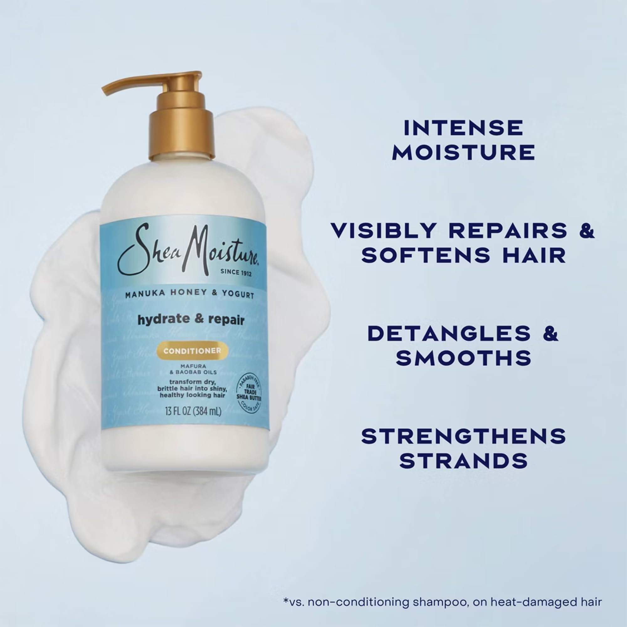 Shea Moisture Manuka Honig und Joghurt Hydrate + Repair / Shampoo / Conditioner / Protein Power Treatment (Masque) / Geschenkset / Deal