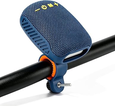 Waterproof Bicycle Bluetooth Speaker with Mounting Bracket, 2026 New Mini Wireless Outdoor Speaker, Portable Bluetooth Bike Speaker for Bike, Scooter, Motorcycle Dark Blue