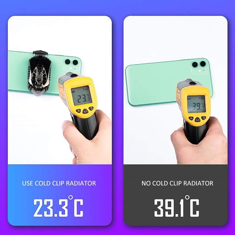 Universal Phone Cooler Cooling Fan Smartphones Radiator Holder Drop Temperature Case Cold Wind Handle Fan Radiator(D)