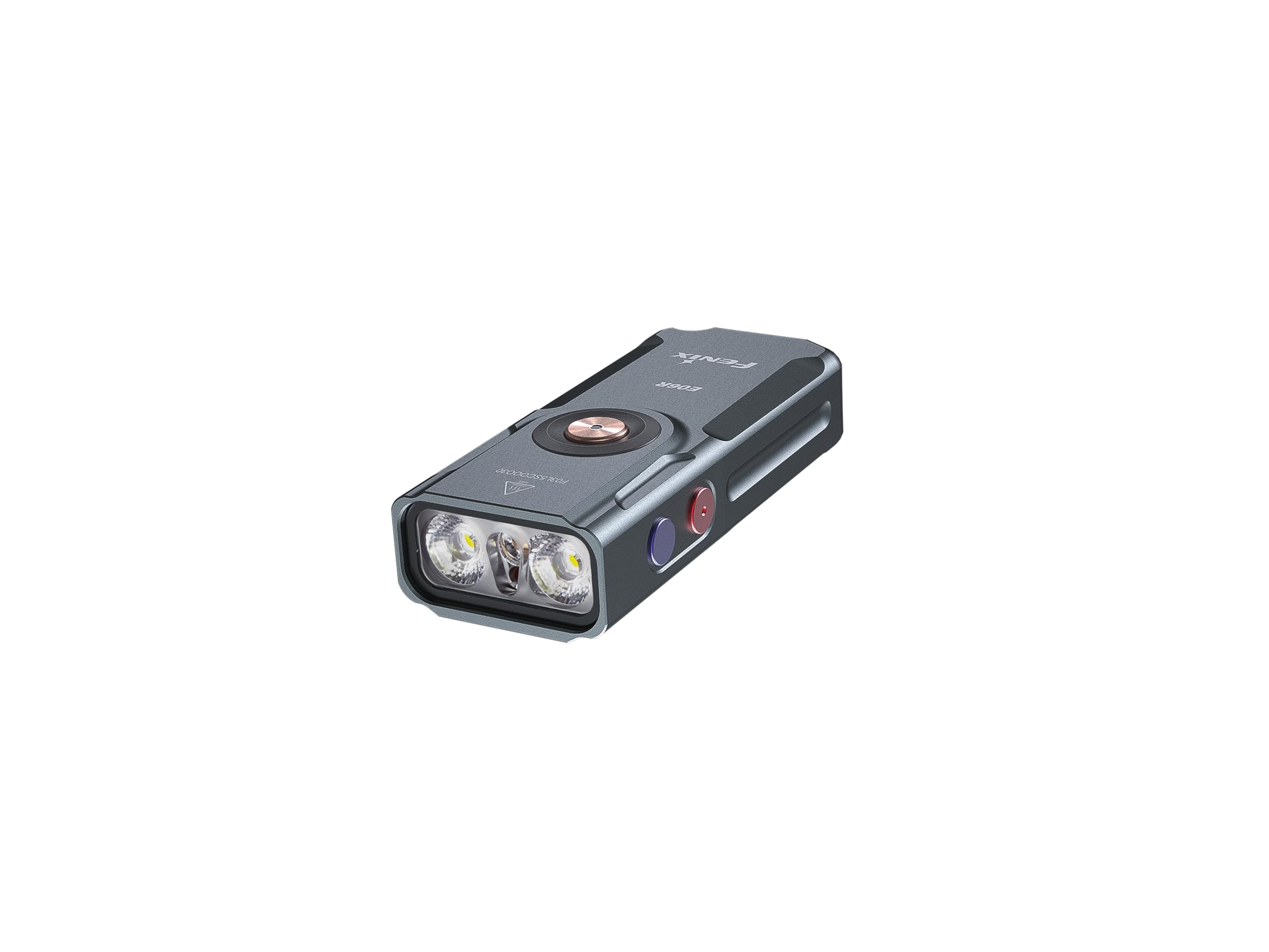 Fenix Grey E06r Rechargeable 4In1 Mini | 700 Lumen | 110M | 60 Hrs Max | 4 Level White Dual Led | Red, Blue, Rgb Ring Light | Uv And Red Light Pointer | Ip66