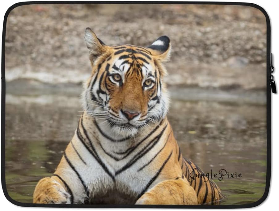JunglePixie Moody Tigress of the Jungle Collection Print, Laptop Sleeve