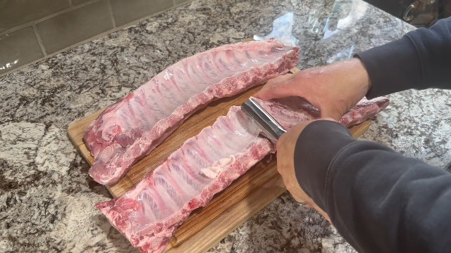 Herramienta para remover membrana de costillas acero inoxidable miniatura 7