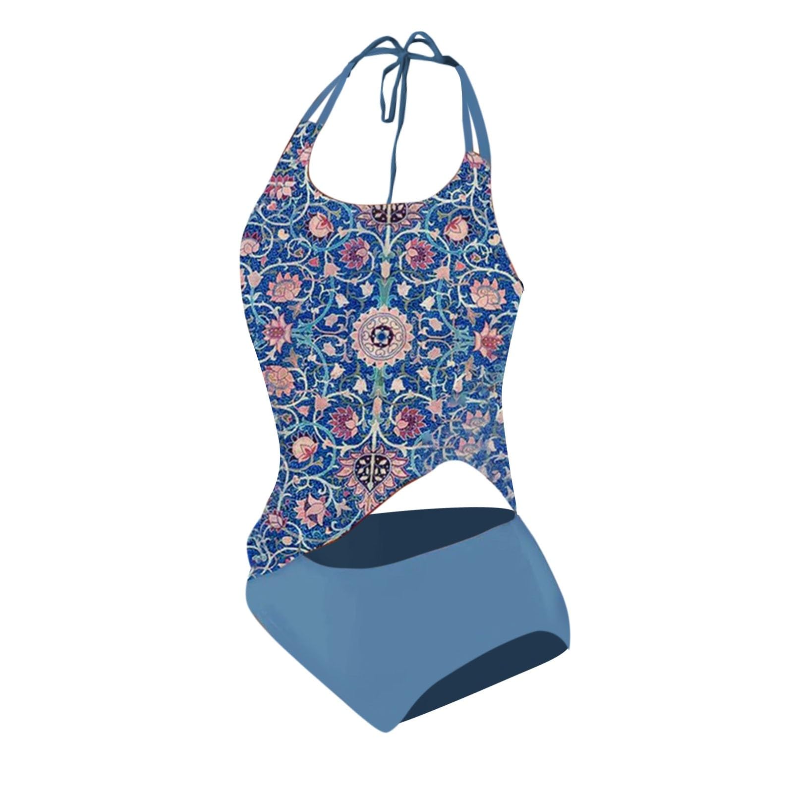 Tankini Ensembles De Maillots De Bain Femme 2 Pieces Gainant Ventre Plat Shorty Ensemble Taille Haute Maillots Élégant Rembourré Push Up Beachwear De Vacances À Imprimé Monokini Été Chic