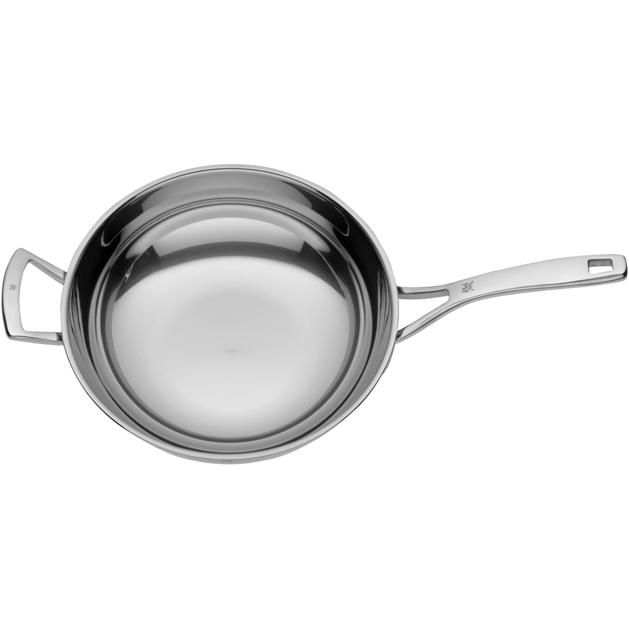 WMF 0753516040 Wok Multiply con Coperchio in Metallo, 32 cm, Acciaio Inox, Argento, 36 x 60 x 21 cm