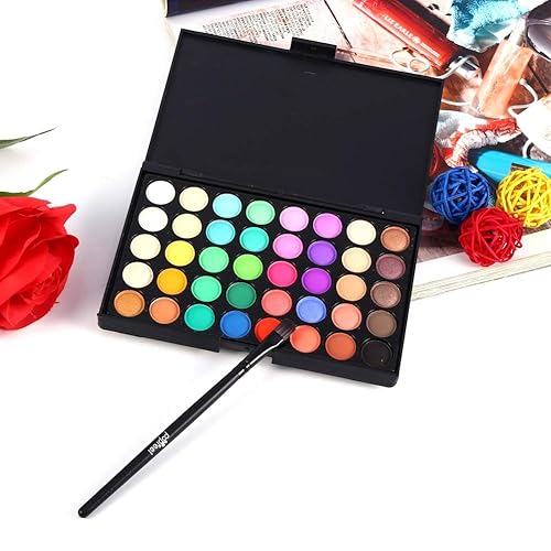 Miniatura 3 de Paleta de sombra de ojos de belleza, maquillaje para ojos, 40 colores para sombra, paleta de sombra de ojos con purpurina, paletas de maquillaje,